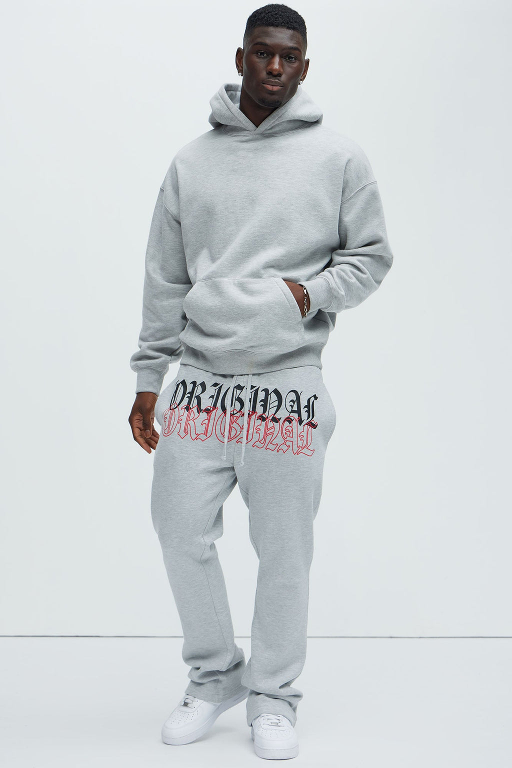 Tyson Original Skinny Flare Sweatpants - Heather Grey