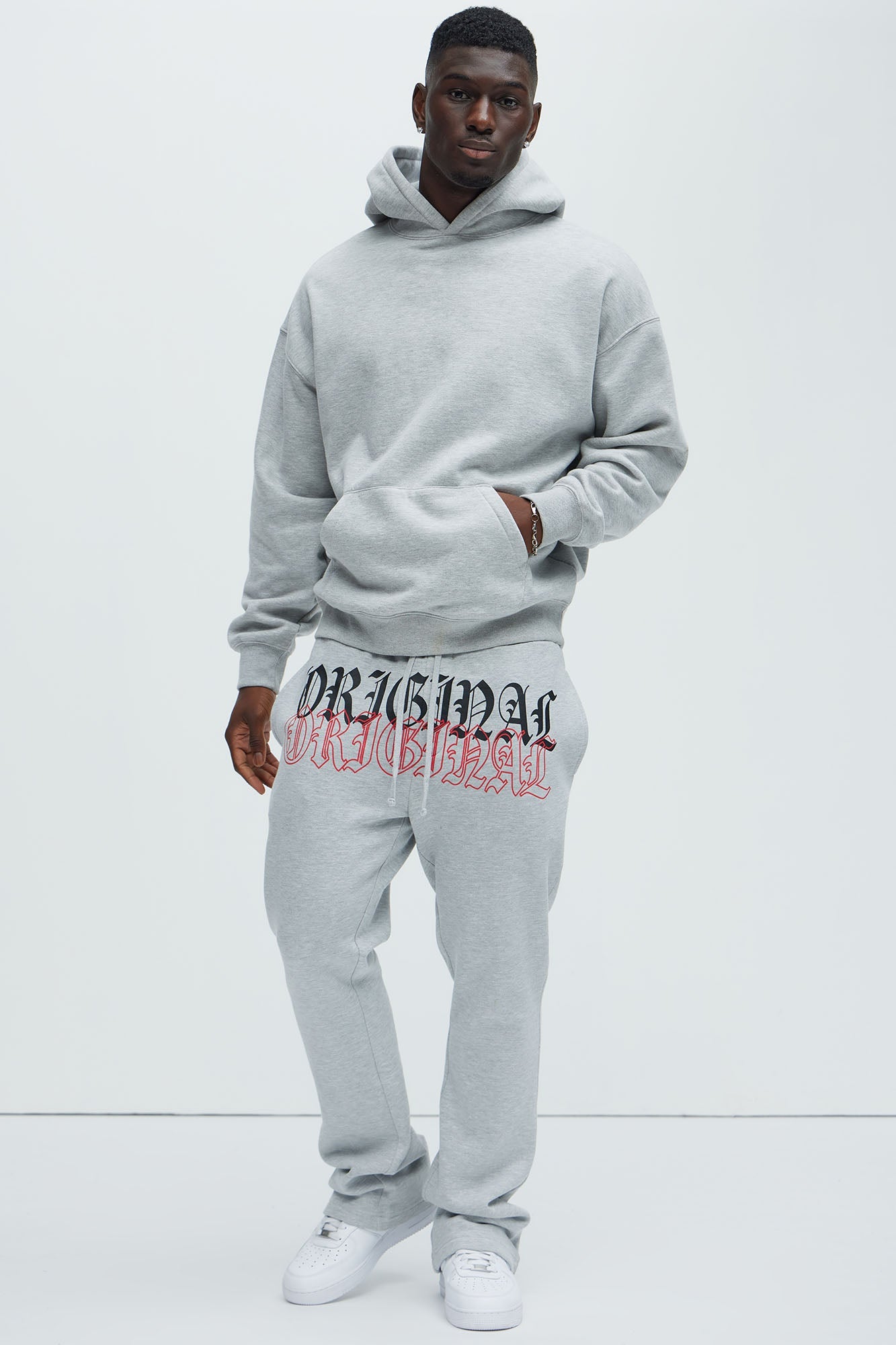 Tyson Original Skinny Flare Sweatpants - Heather Grey