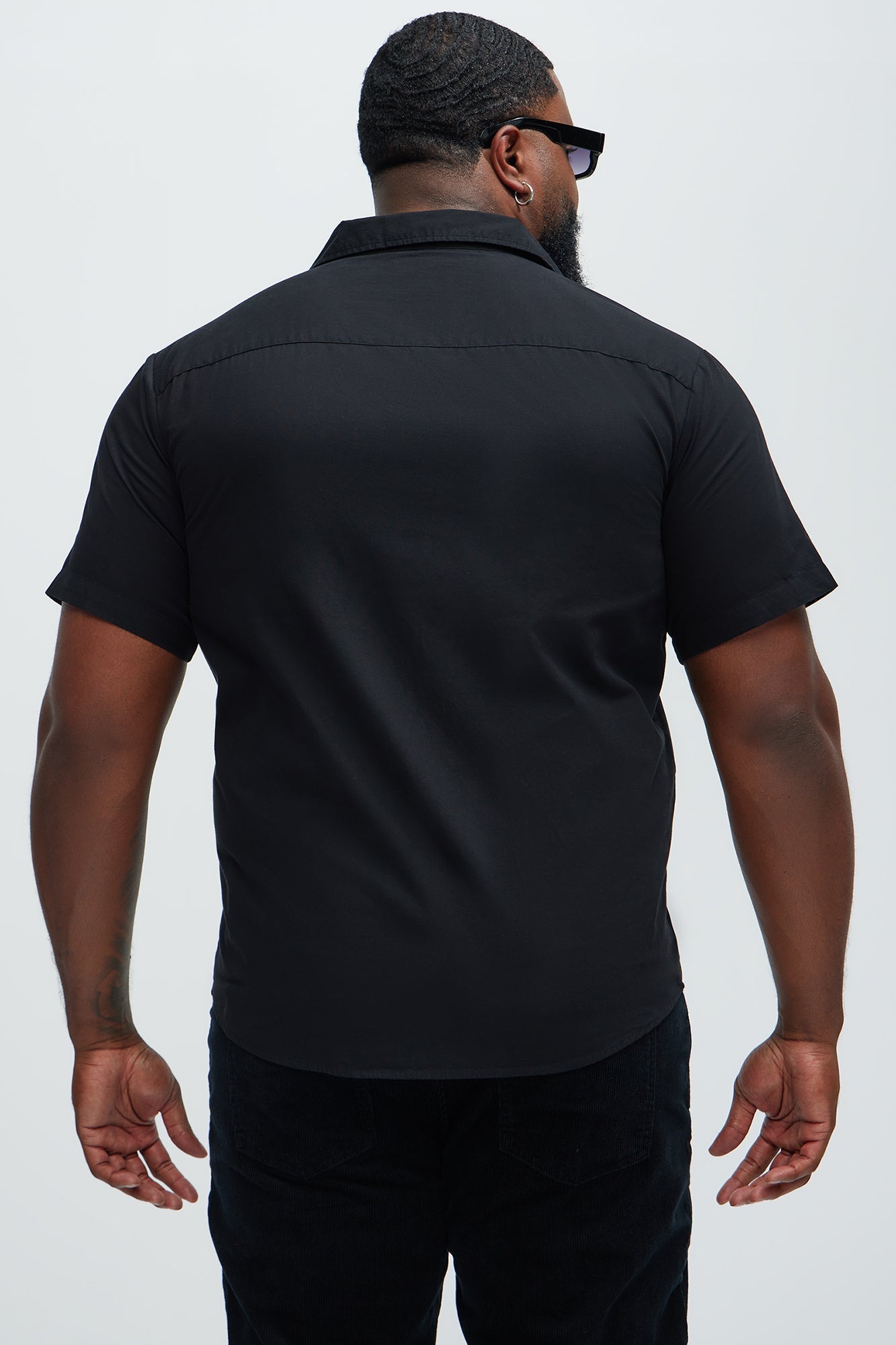 Ryland Short Sleeve Button Up Shirt - Black