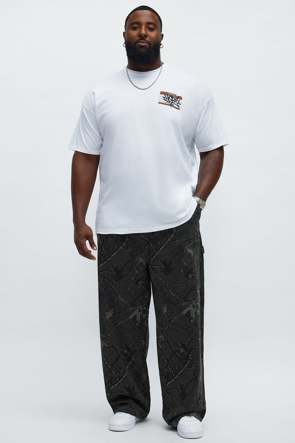 Straight Woodland Mirage Carpenter Pants - Black Wash