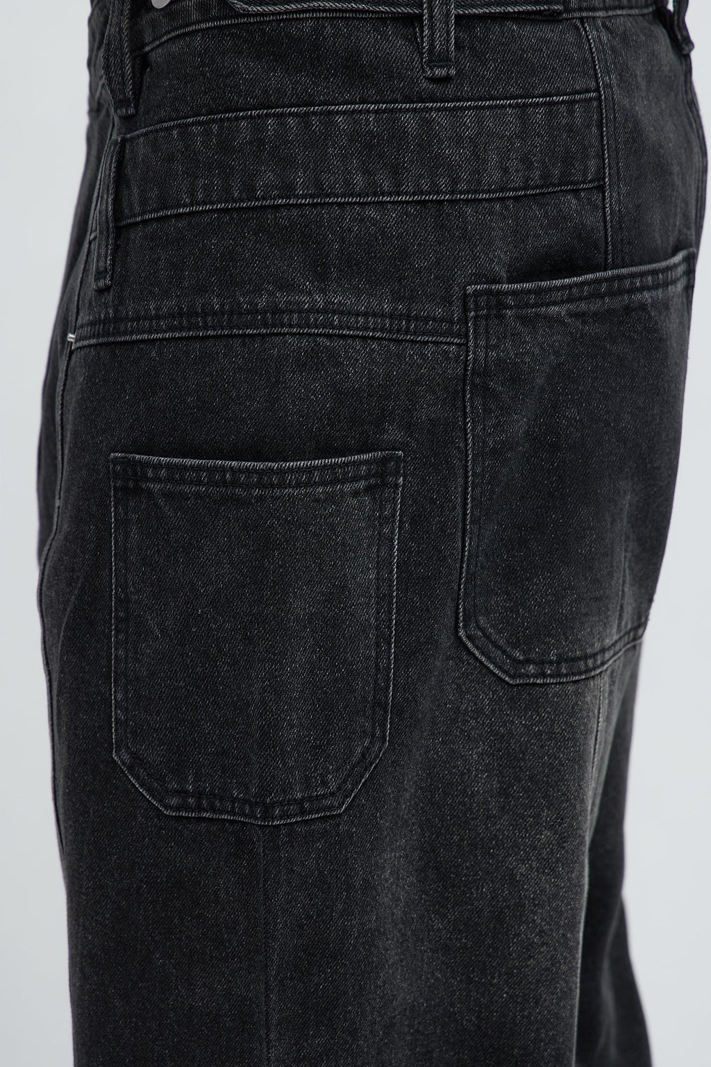 Baggy Crossover Come Again Jean - Black Wash