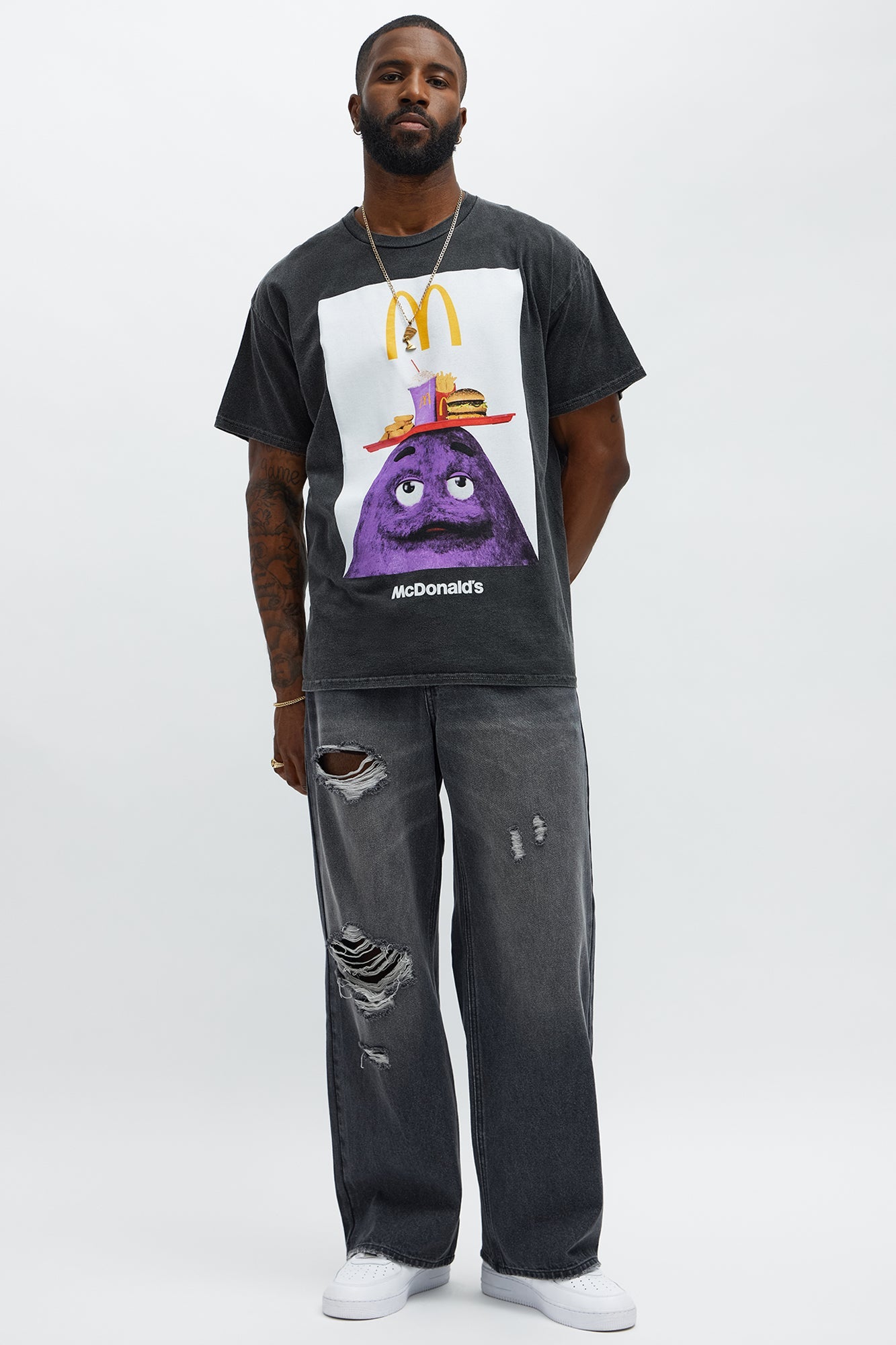 McDonald's Grimace Meal Short Sleeve Tee - Black