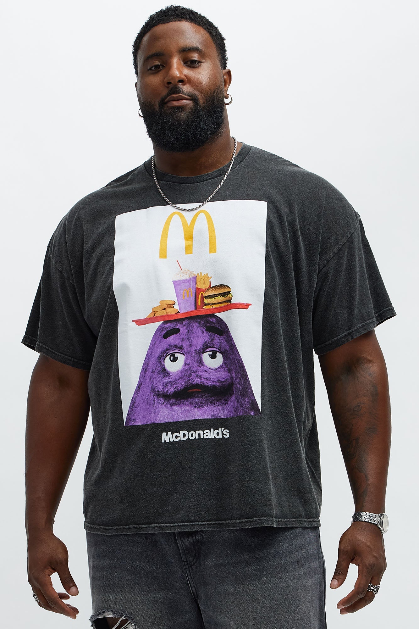 McDonald's Grimace Meal Short Sleeve Tee - Black