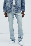Cornell Stacked Skinny Flare Jeans - Light Wash