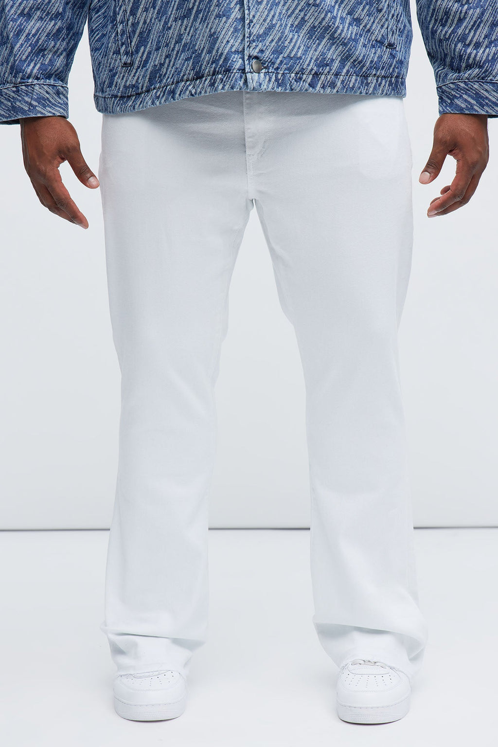 Cornell Slim Flare Jeans - White