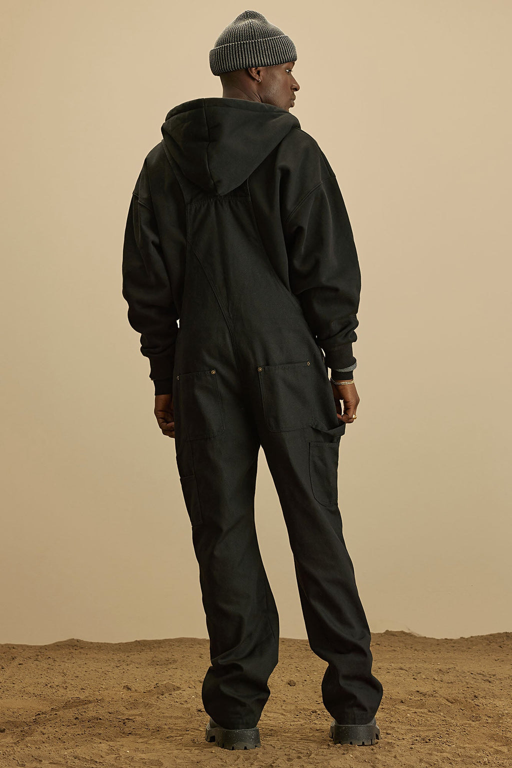 Alexander Utility Canvas Overalls - Black