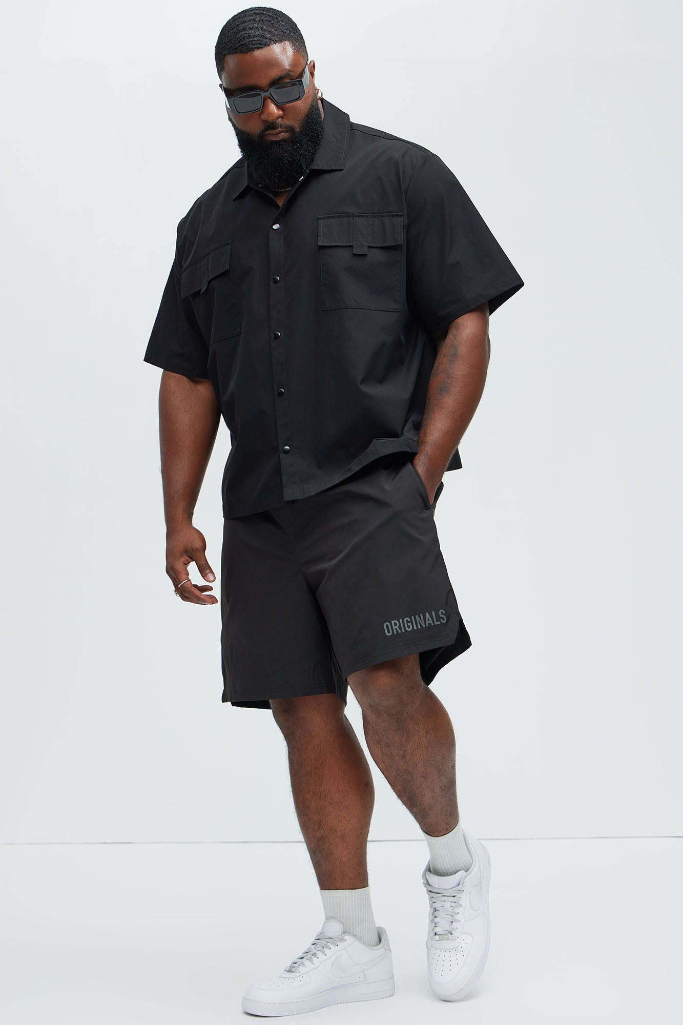 Originals Nylon Warm Up Shorts - Black