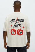 All Outta Luck Oversized Short Sleeve Tee - Cream