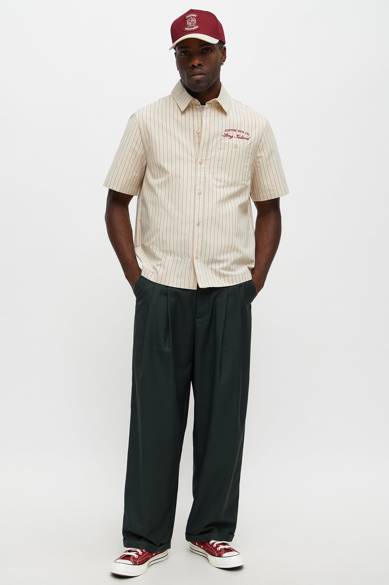 Long Island Mechanic Button Up Shirt - Natural