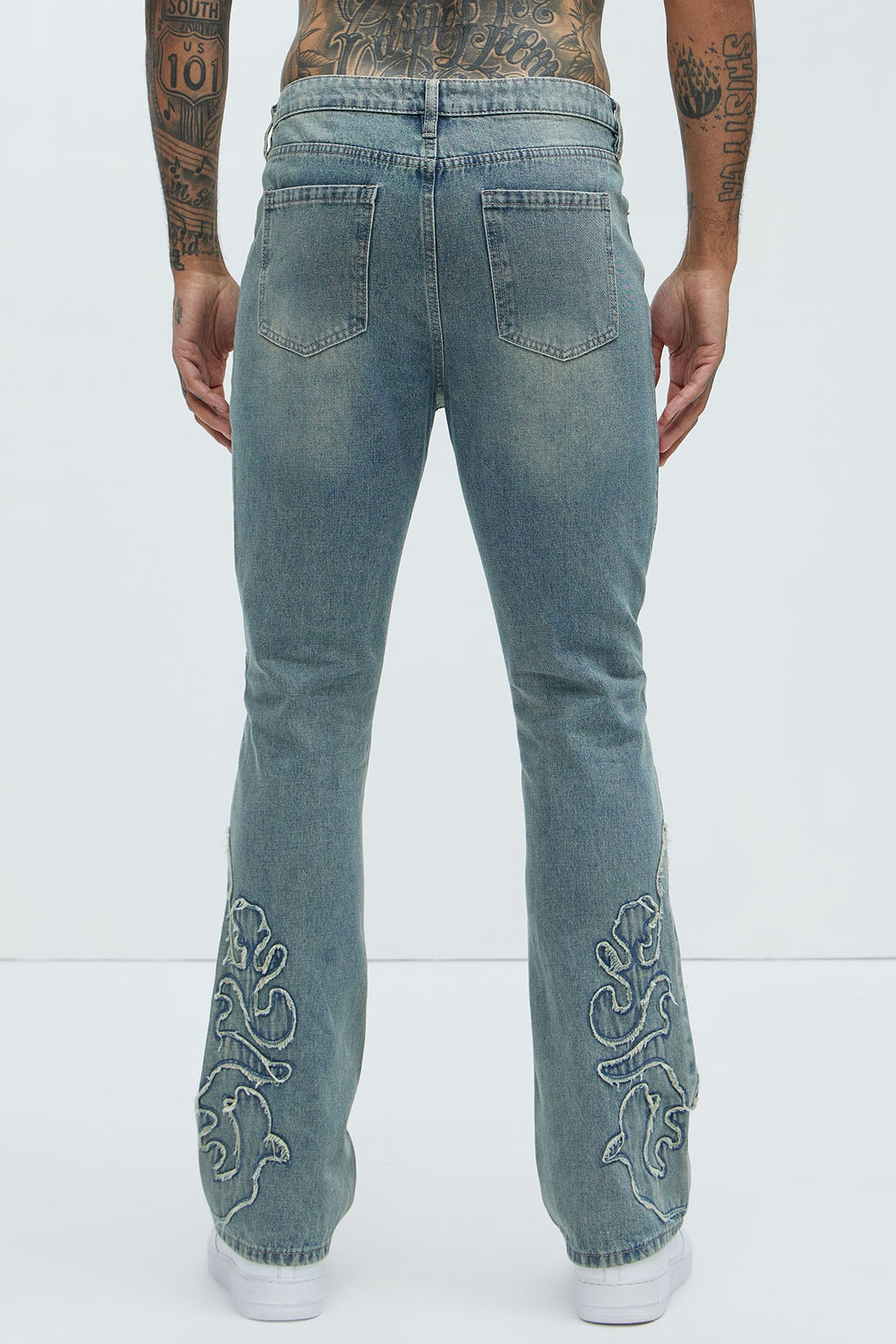 Tumble Slim Flare Jeans - Light Blue Wash
