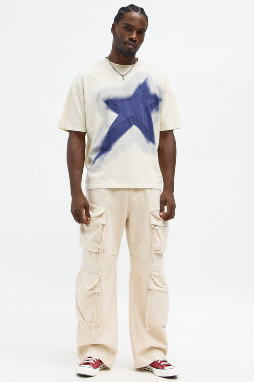 All The Stars Oversized Short Sleeve Tee - Cream