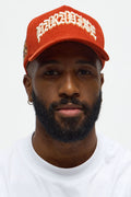Paradise Structured Corduroy Snapback Hat - Rust