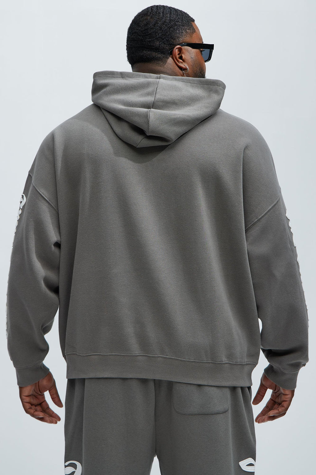 Tyson Trust Issues Oversized Hoodie - Grey