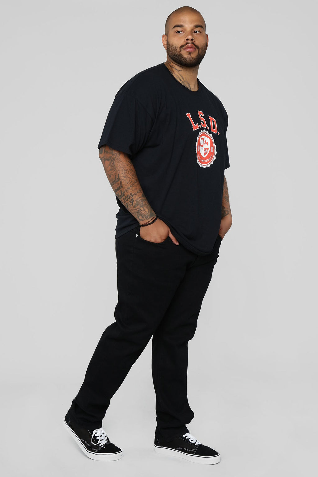 Mike Straight Taper Jeans - Black