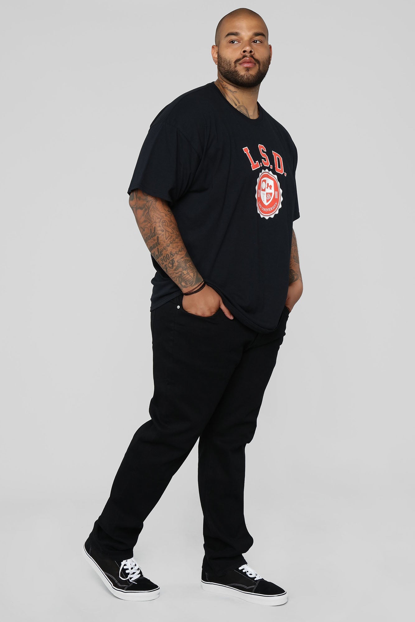 Mike Straight Taper Jeans - Black