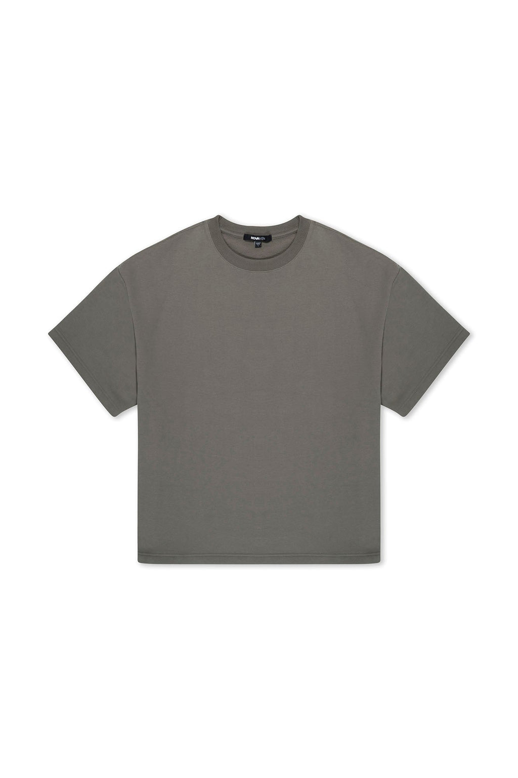 410 Oversized Fleece Tee - Moss Grey