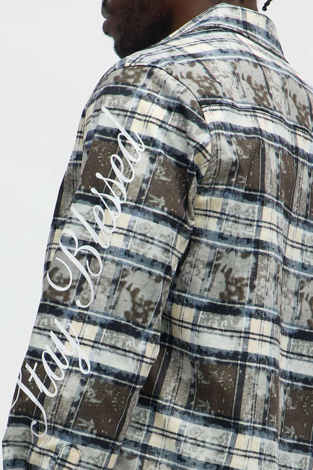 Cropped Manifest Button Up Shirt - Olive