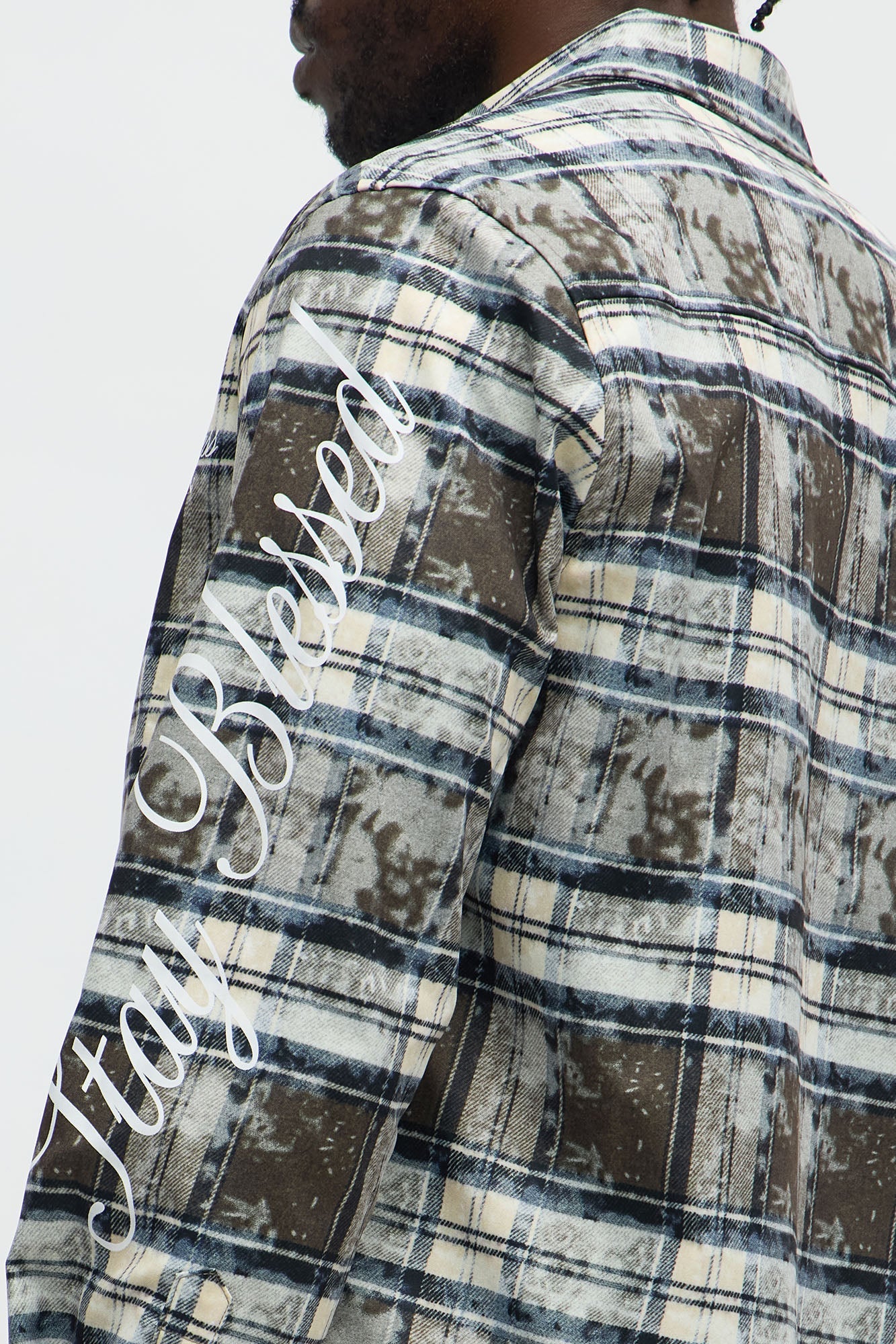 Cropped Manifest Button Up Shirt - Olive