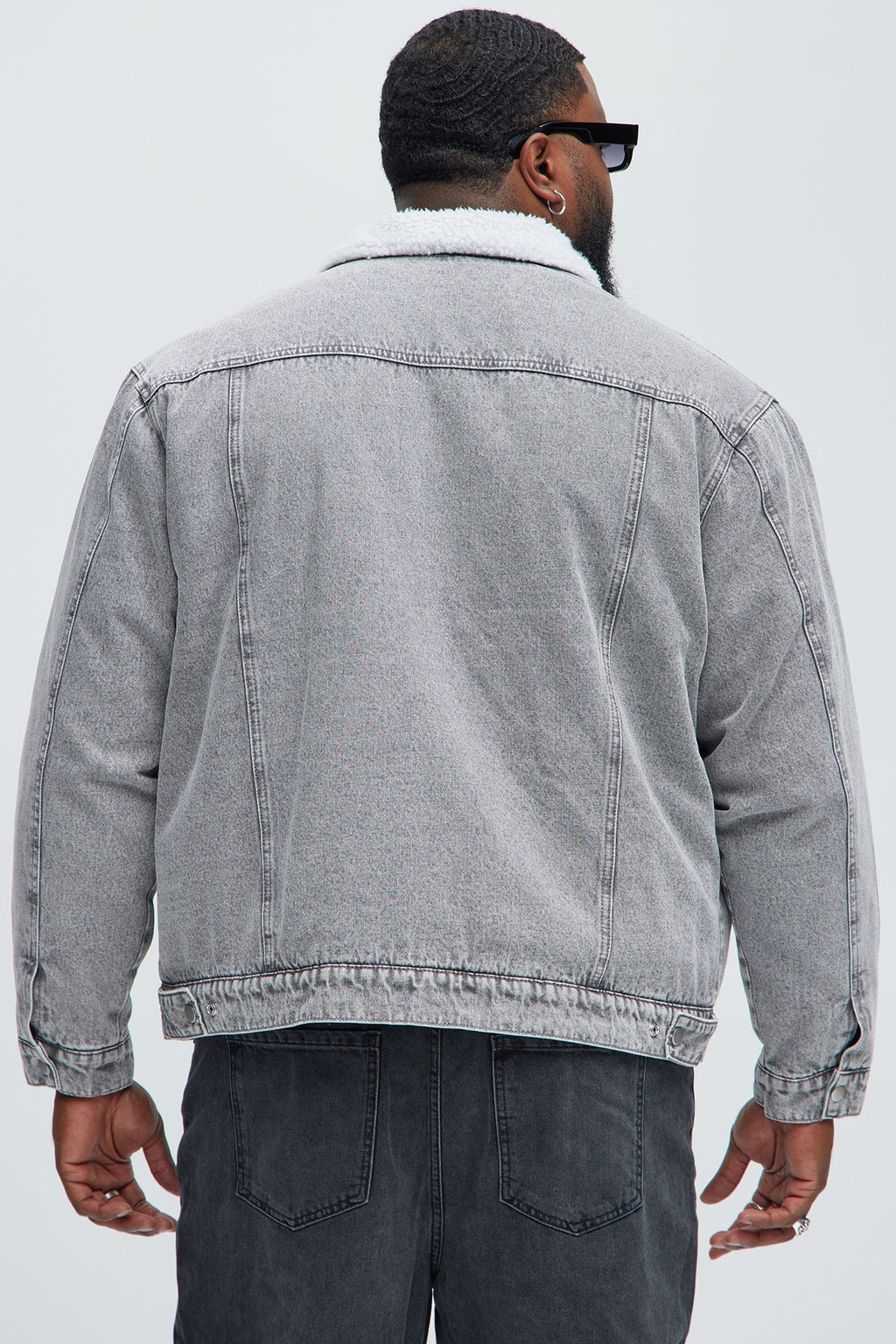 Street Dreams Sherpa Collar Jacket - Grey/combo