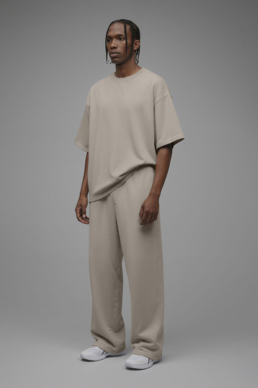 410 Oversized Fleece Tee - Sand
