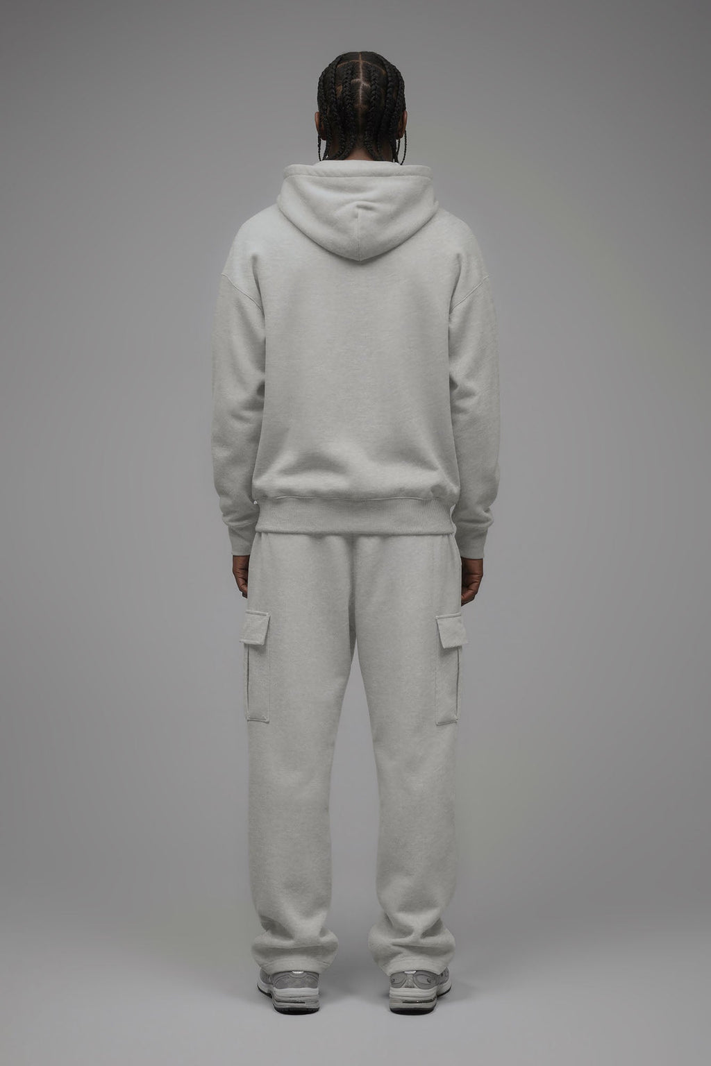410 Baggy Cargo Sweatpants - Heather Grey