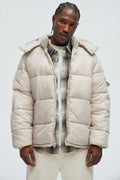 Nixer Puffer Jacket - Tan