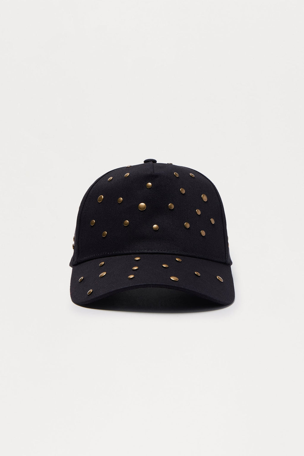 Studded Strapback Hat - Black