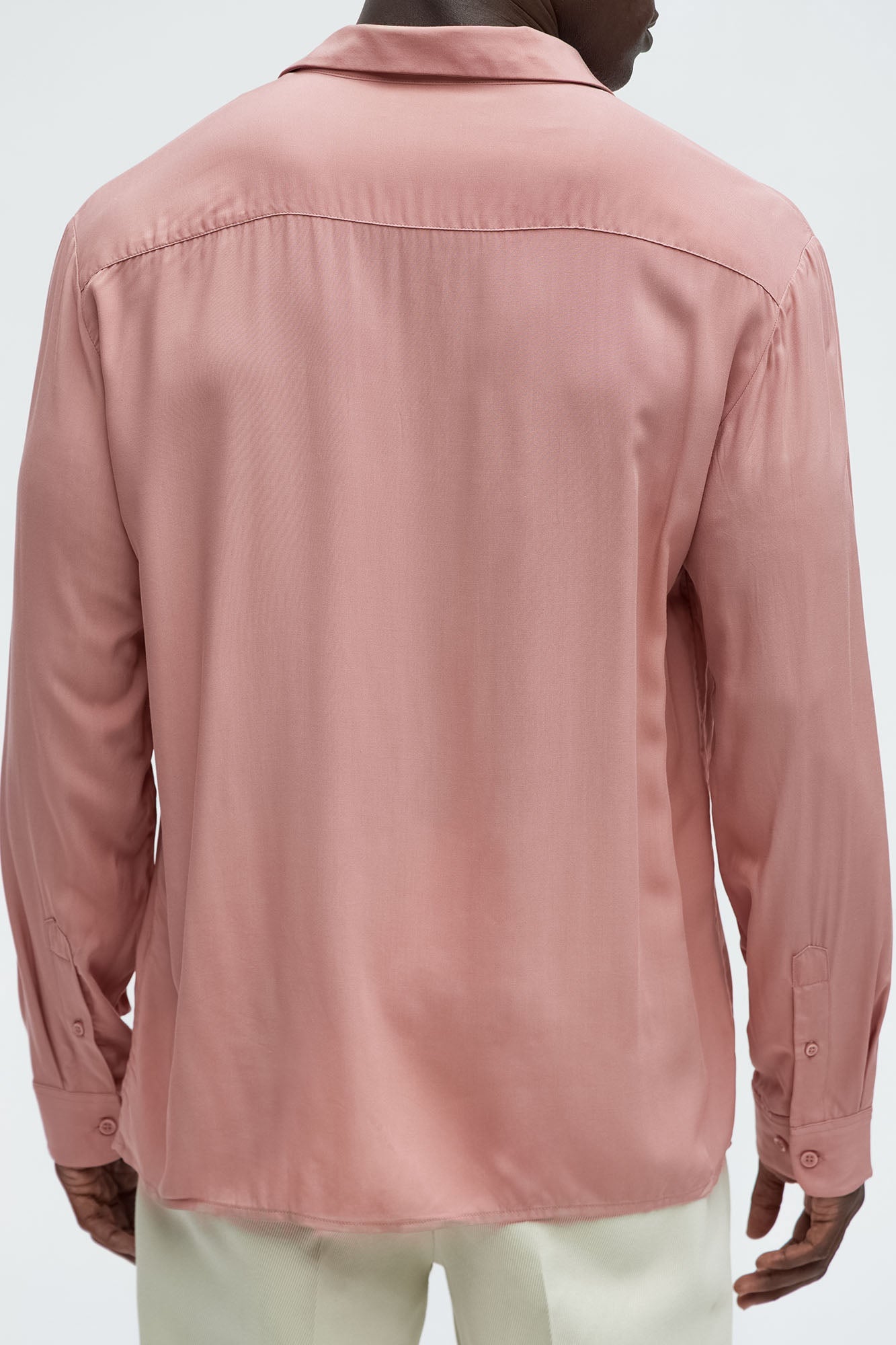 Dawson Relaxed Long Sleeve Button Up Shirt - Mauve