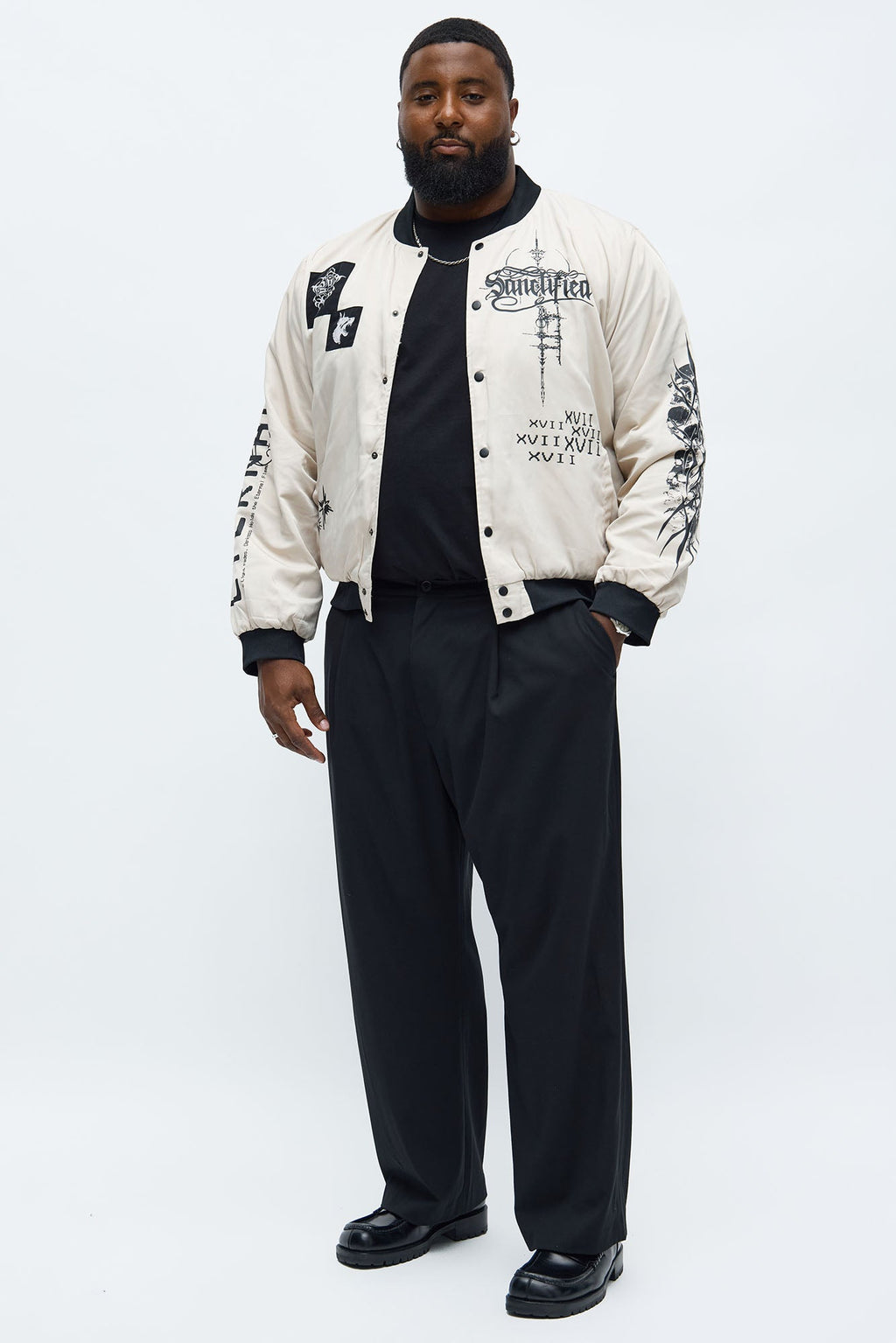Eternal Blessings Bomber Jacket - Khaki/combo