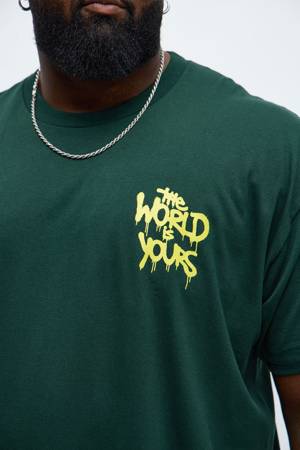 The World Is Yours Bear Short Sleeve Tee - Green