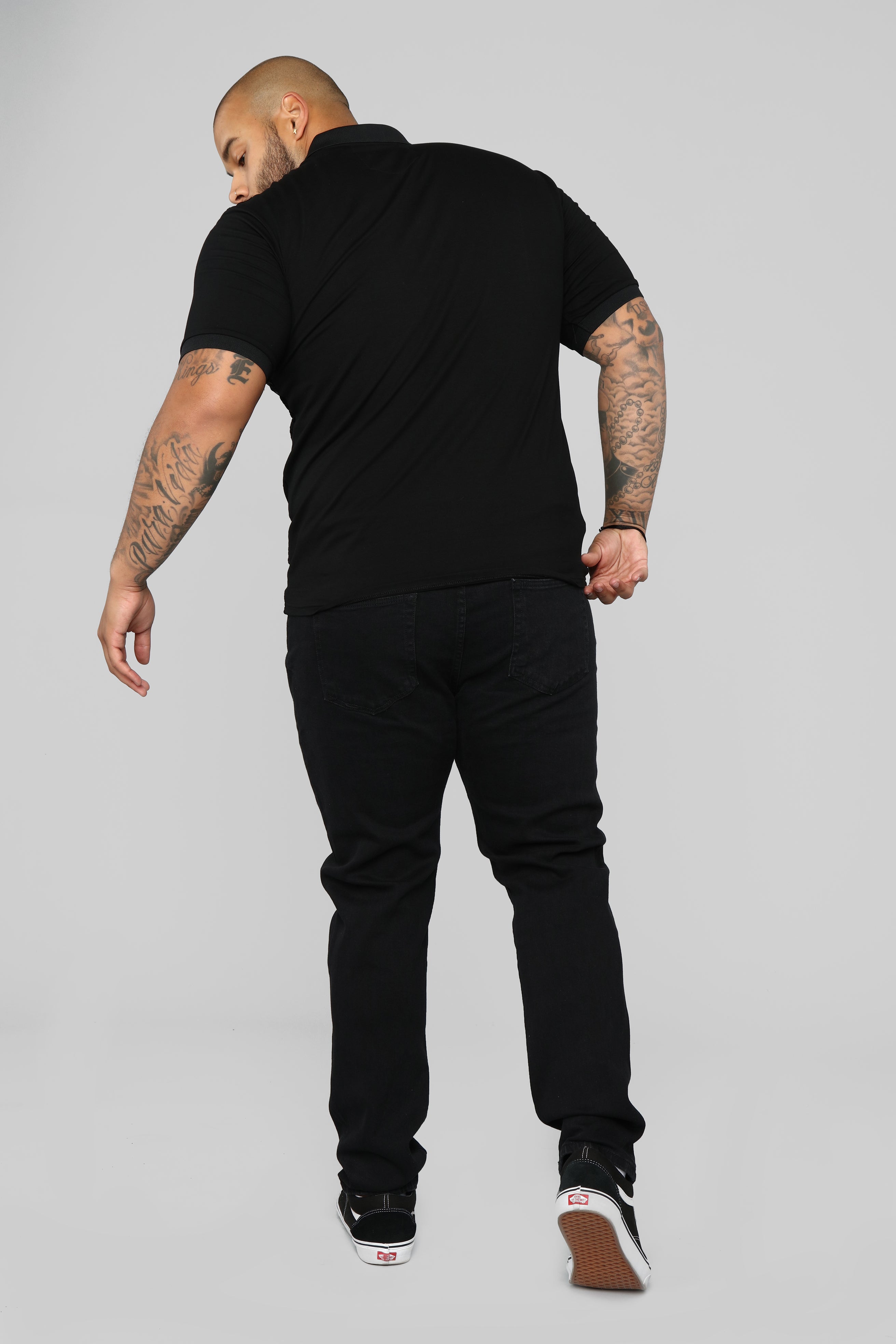 Breezy Short Sleeve Polo - Black