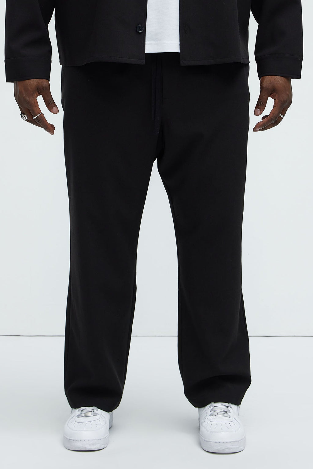 Ronan Straight Trousers - Black