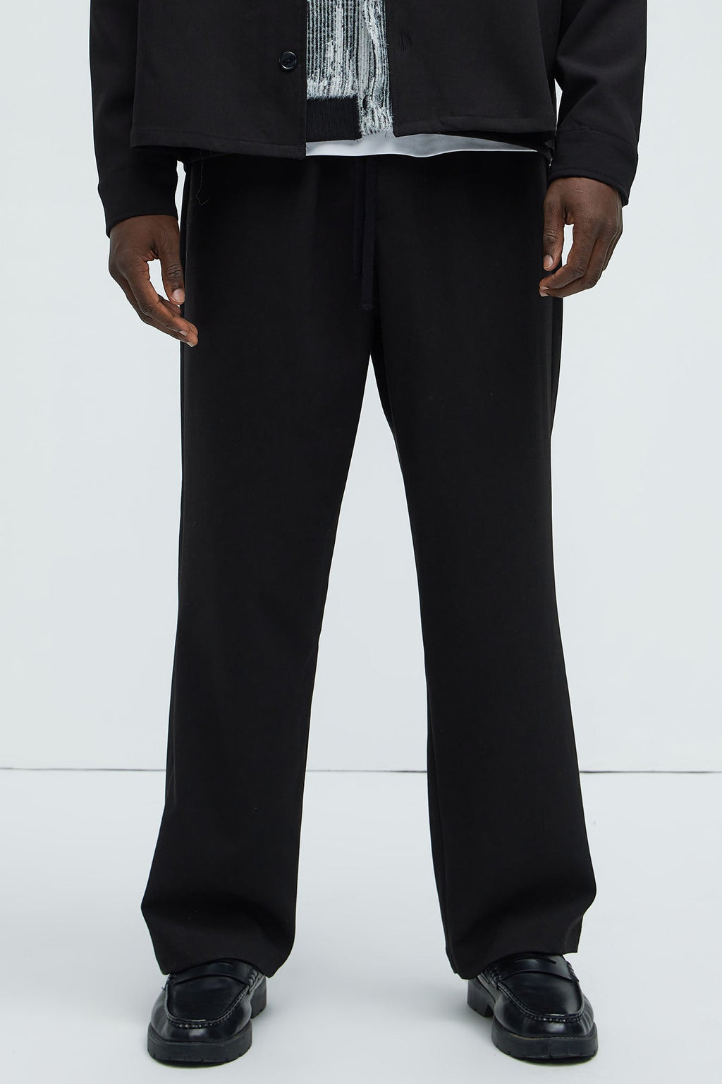 Ronan Straight Trousers - Black
