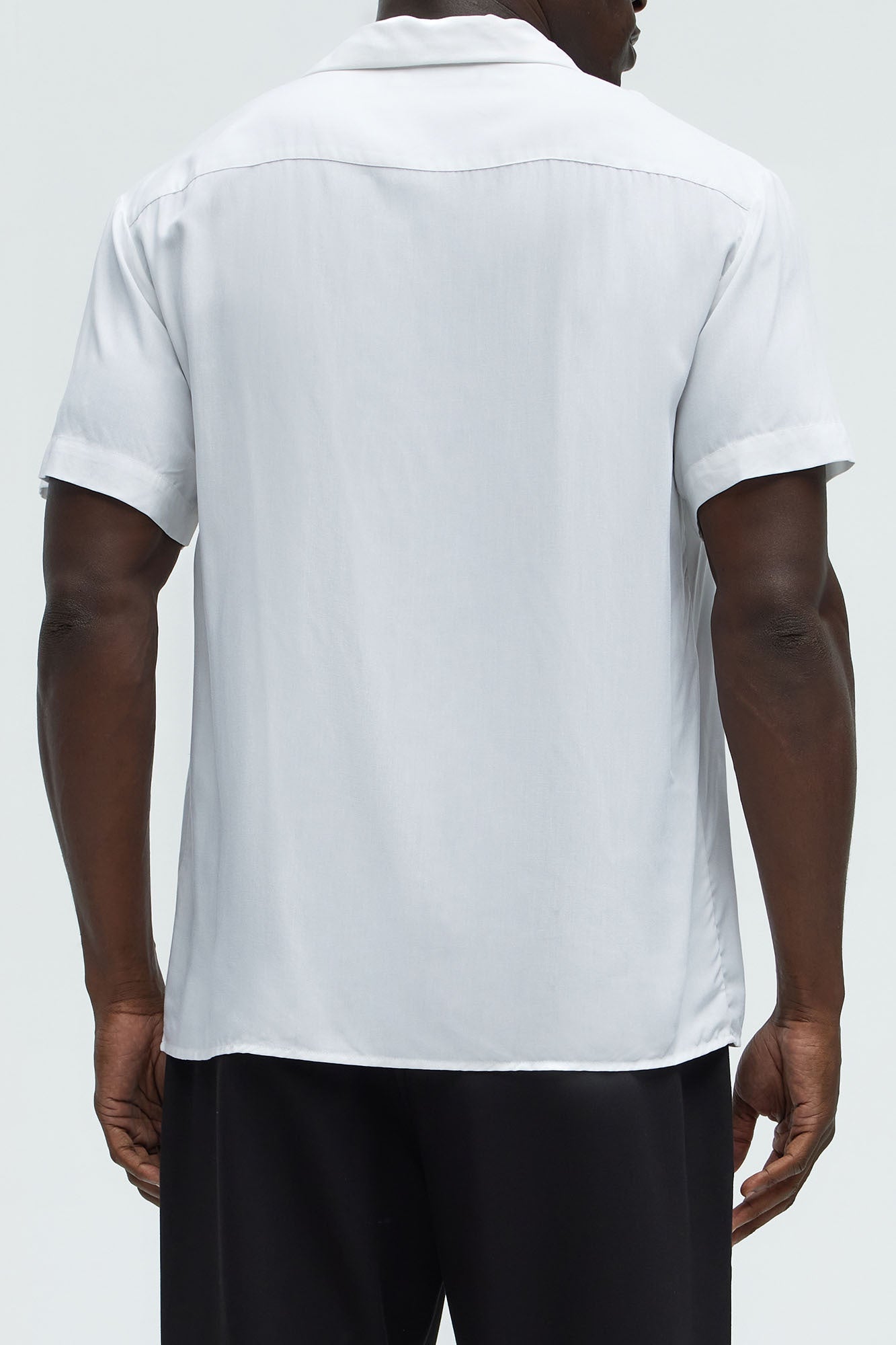 Dawson Relaxed Short Sleeve Cuban Collar Shirt - White