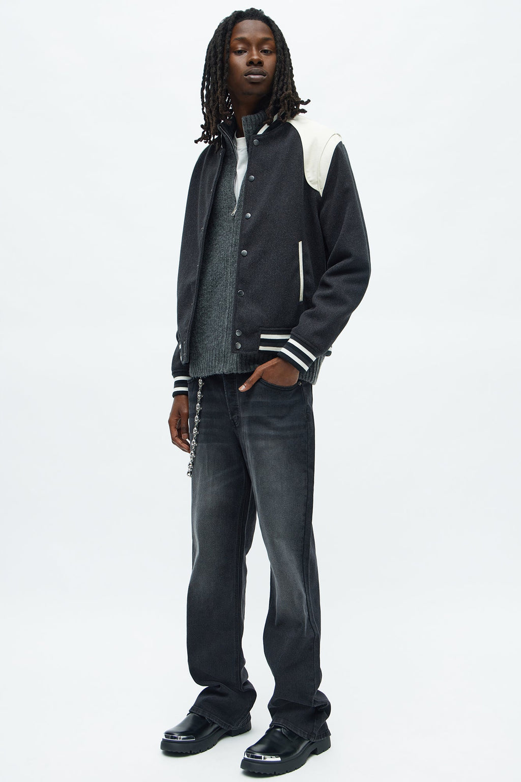 Stacked Slim Flare I'm That Ombre Jean - Black Wash