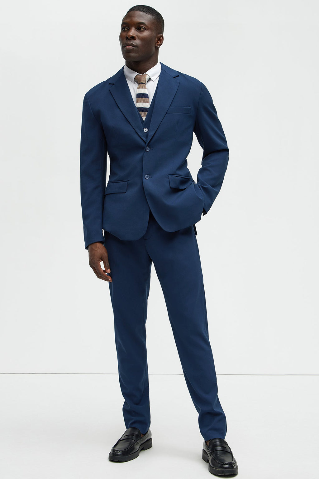 The Modern Stretch Slim Trouser - Navy