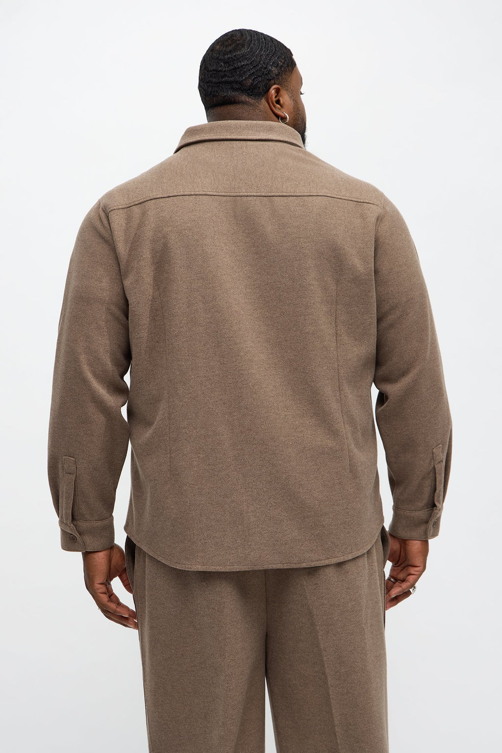 Williamsburg Hidden Placket Jacket - Brown