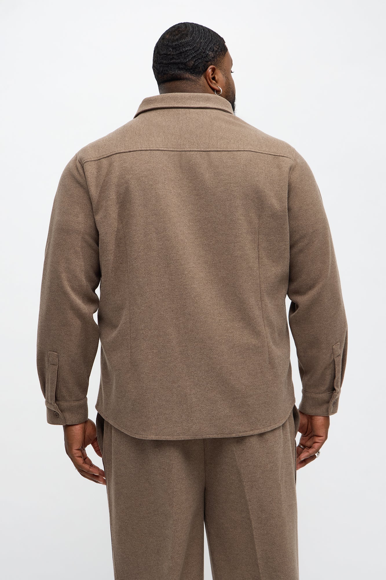 Williamsburg Hidden Placket Jacket - Brown