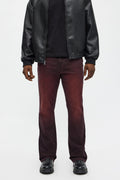 Stacked Slim Flare I'm That Ombre Jean - Burgundy
