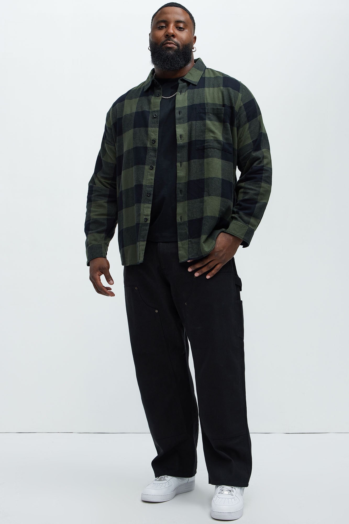 Park Flannel Shirt - Green/combo