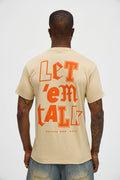 Haters Let Em Talk Short Sleeve Tee - Sand