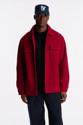 Ballou Pocket Button Up Shirt - Burgundy