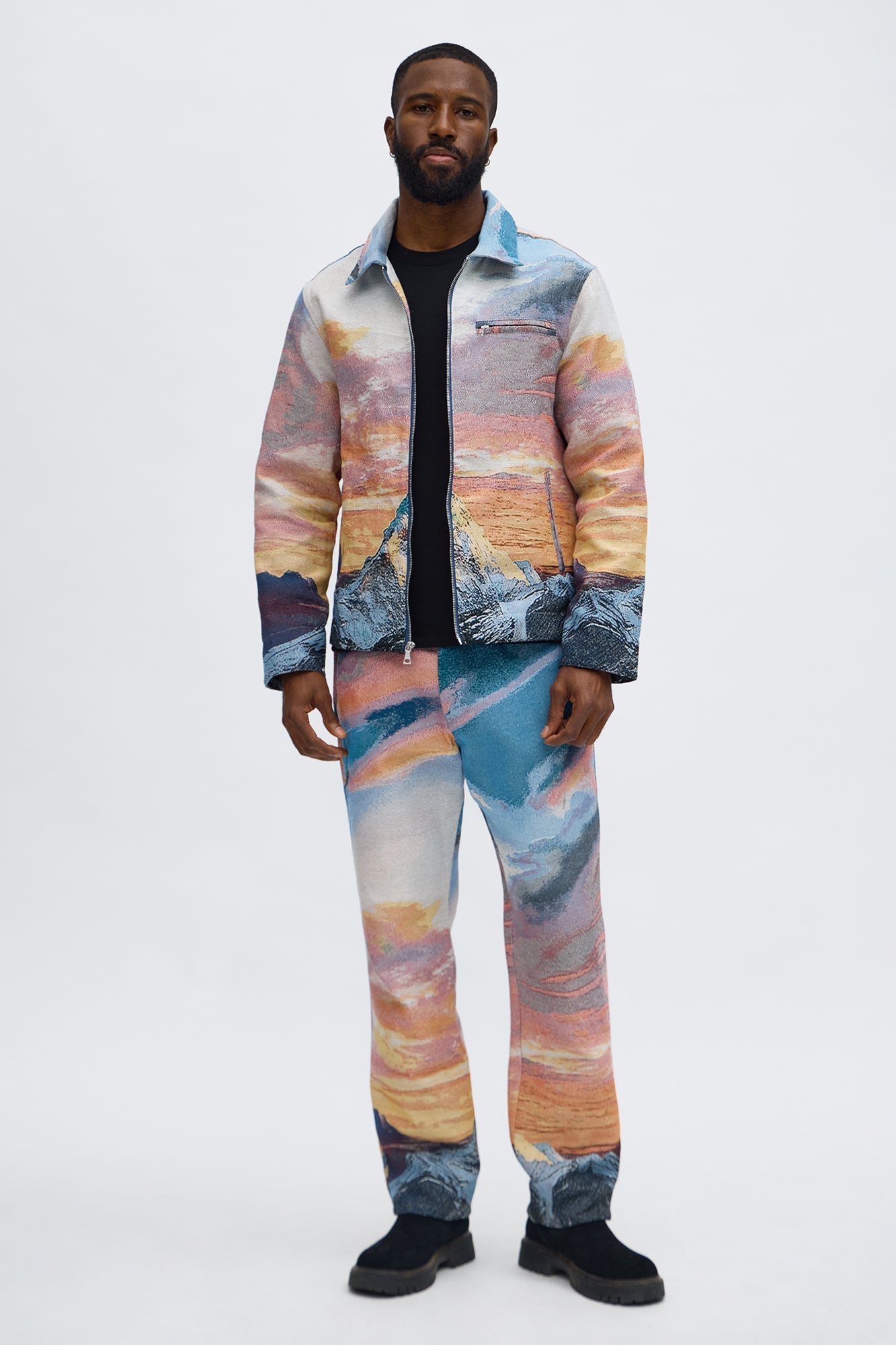 Peak Era Tapestry Work Jacket - Orange