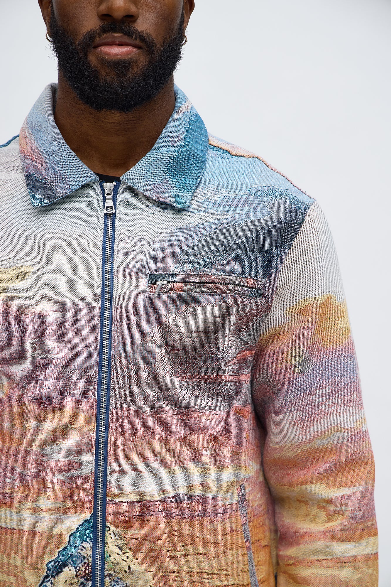 Peak Era Tapestry Work Jacket - Orange