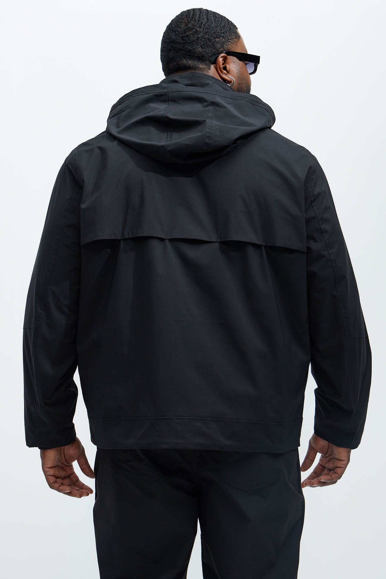 Every Move Hooded Cargo Pocket Jacket - Black