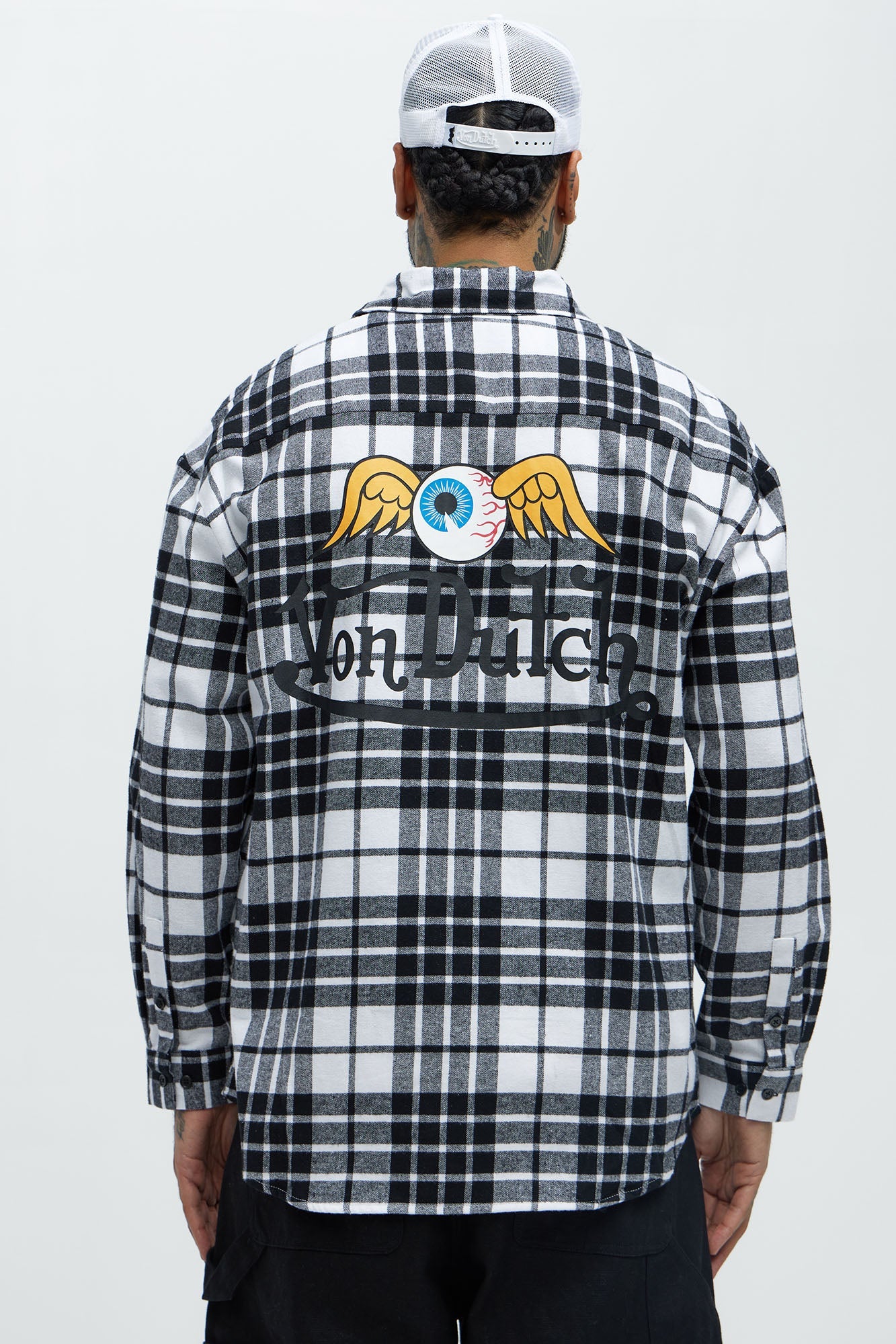 Von Dutch Eyeball Flannel - Black/combo