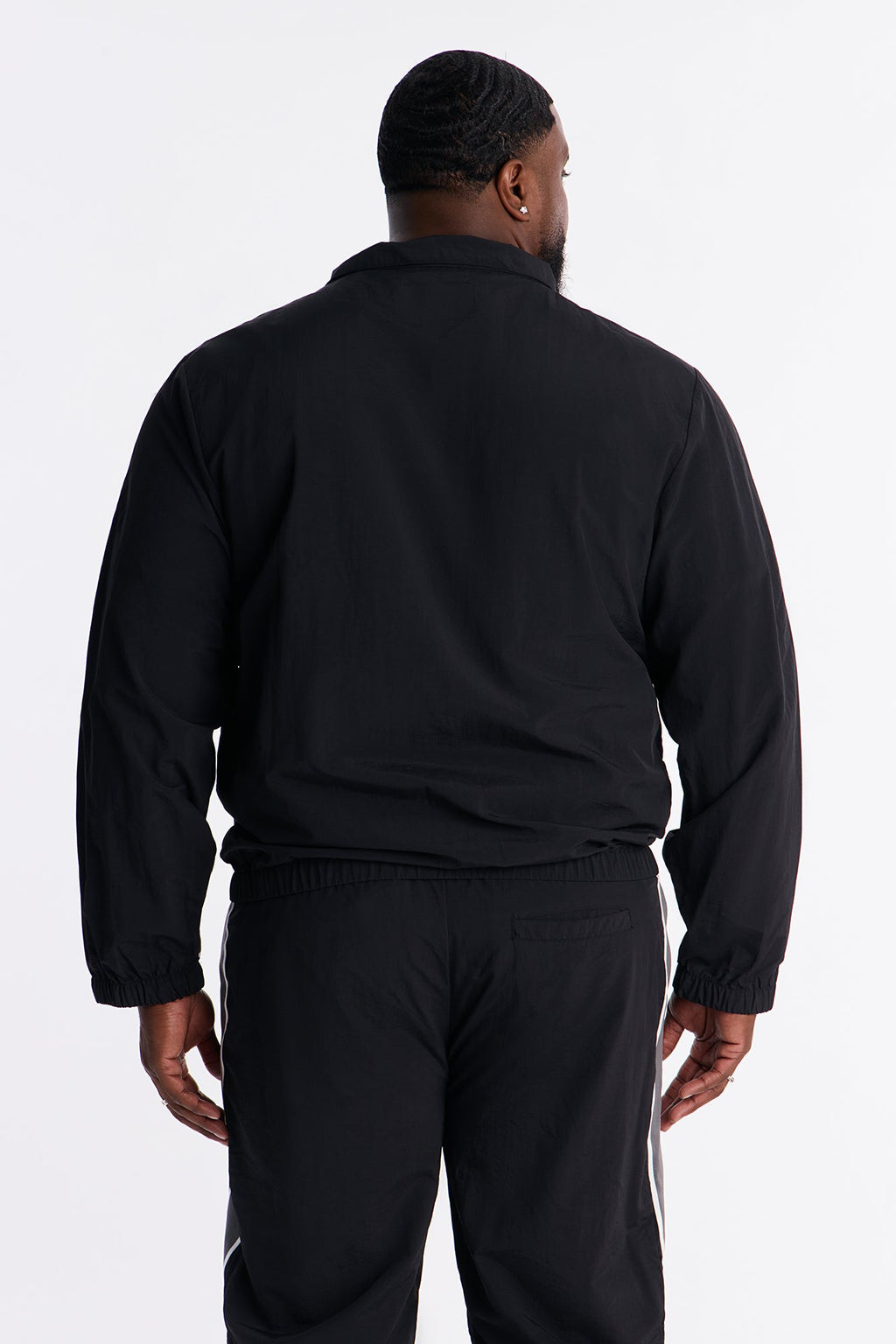 Prep The Field Color Block Windbreaker Jacket - Black/combo