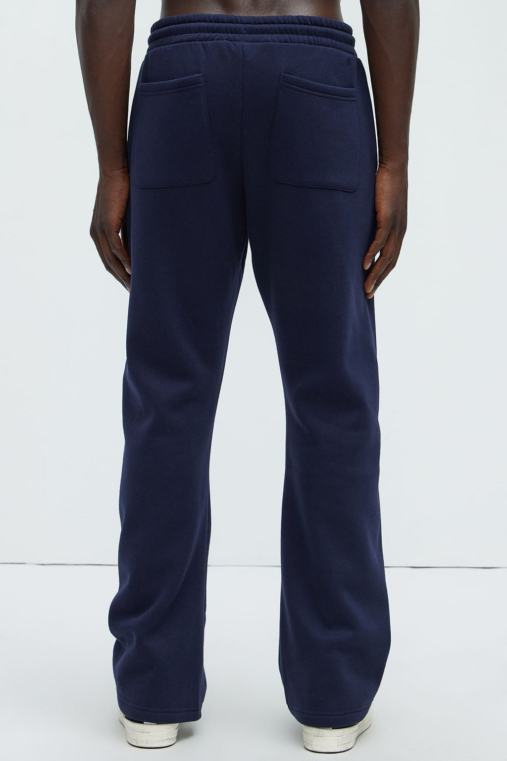 Von Dutch Split Flared Sweatpants - Navy