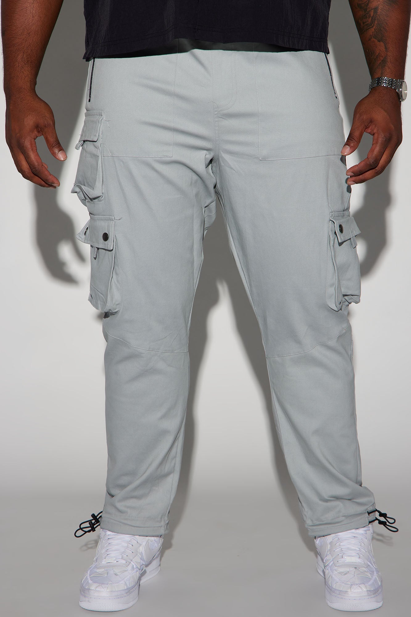 Roaming Twill Cargo Pants - Grey