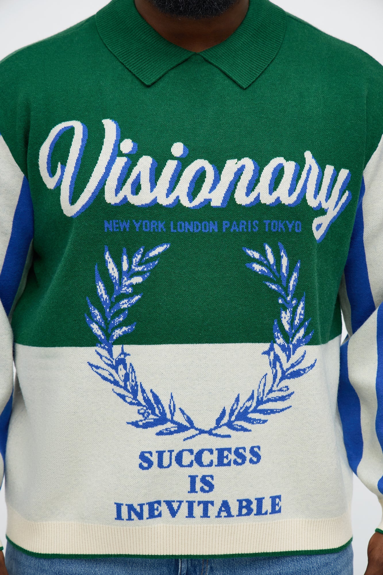 Visionary Polo Sweater - Green